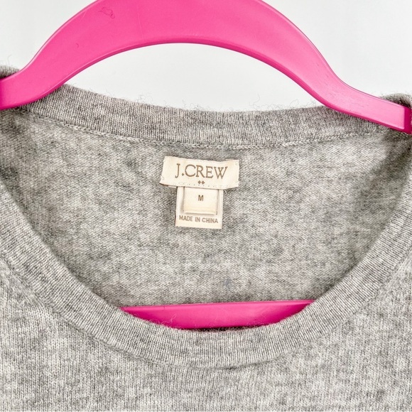 J Crew gray wool blend short sleeve sweater - Picture 2 of 4